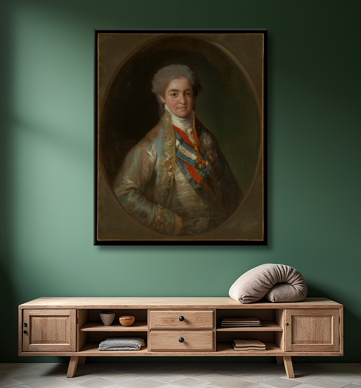 Reproduction Ferdinand VII (1784-1833), quand le prince des Asturies de Goya avec decor