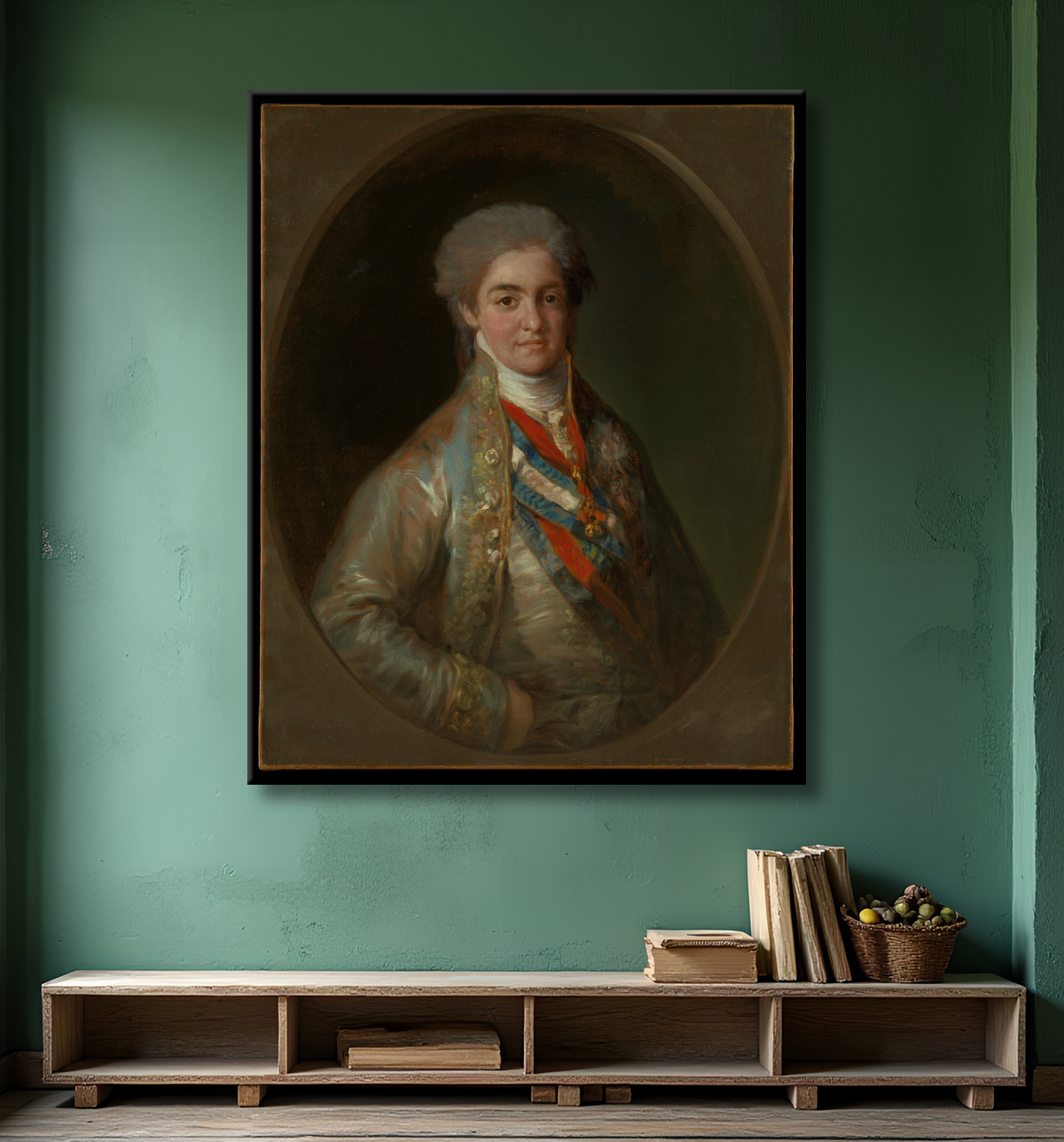Reproduction Ferdinand VII (1784-1833), quand le prince des Asturies de Goya avec decor