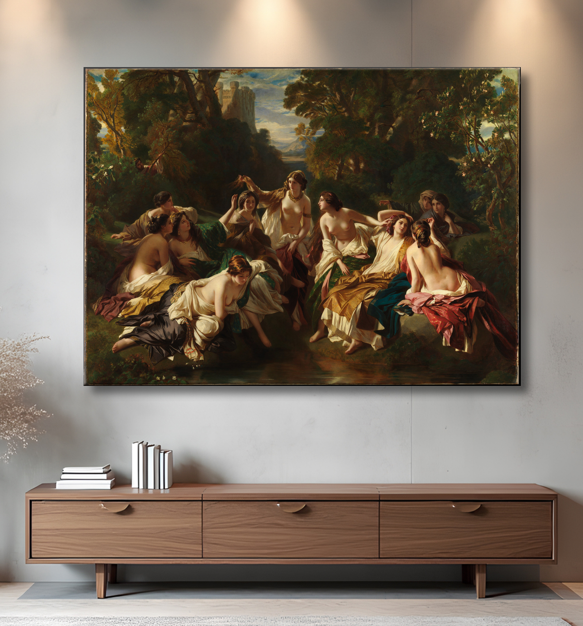 Reproduction Floride de Franz Xaver Winterhalter avec decor