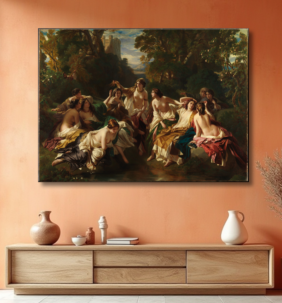 Reproduction Floride de Franz Xaver Winterhalter avec decor