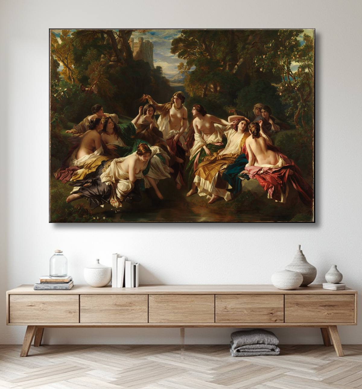 Reproduction Floride de Franz Xaver Winterhalter avec decor