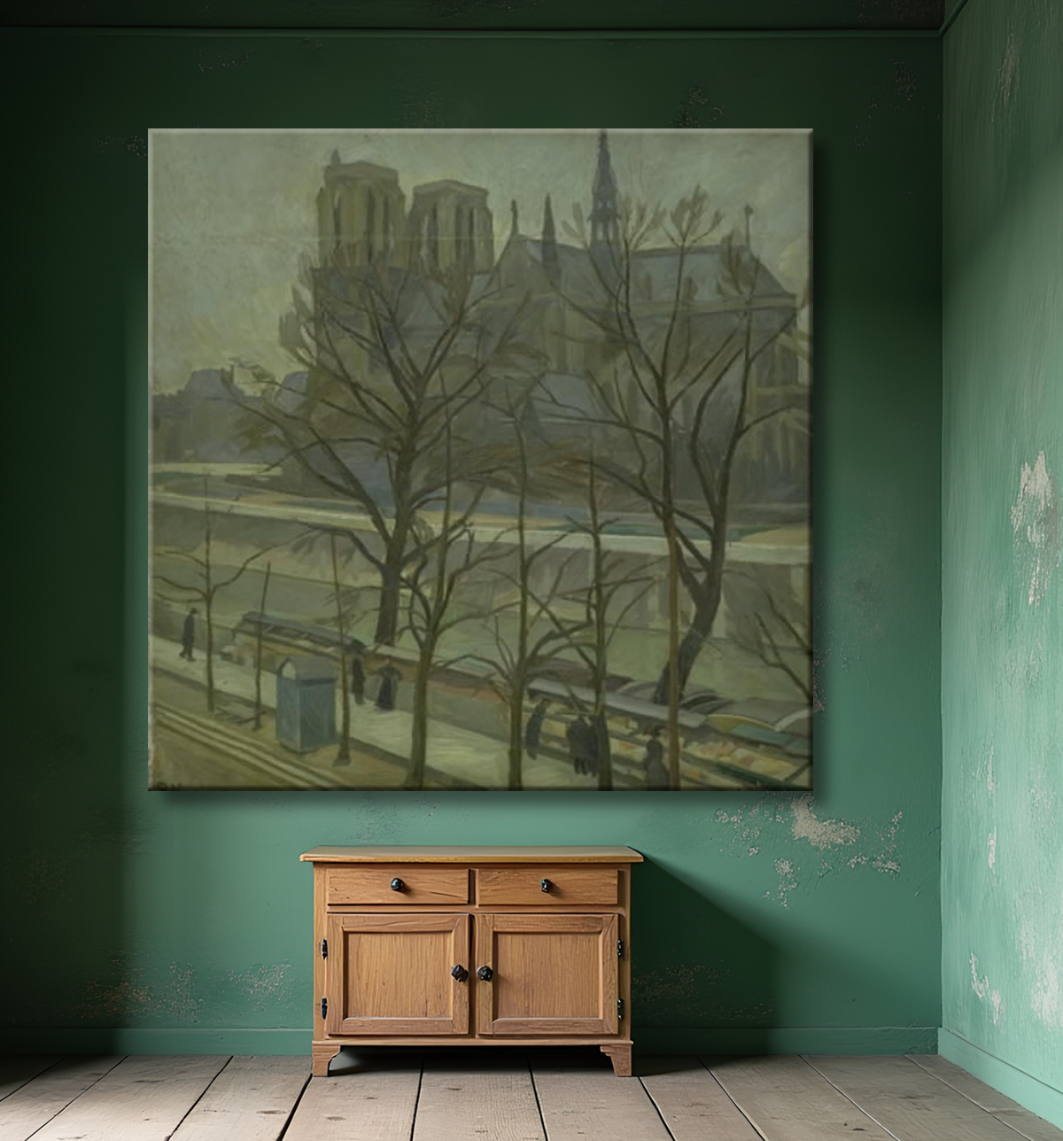 Reproduction From Quai de la Tournelle, Paris de Weie, Edvard avec decor