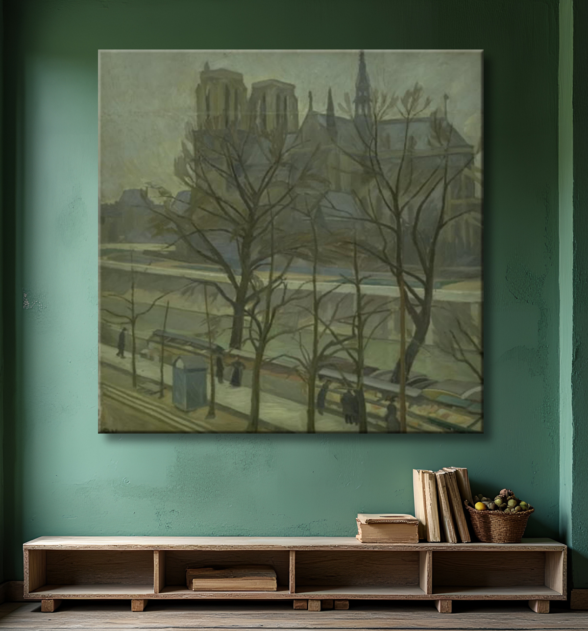 Reproduction From Quai de la Tournelle, Paris de Weie, Edvard avec decor