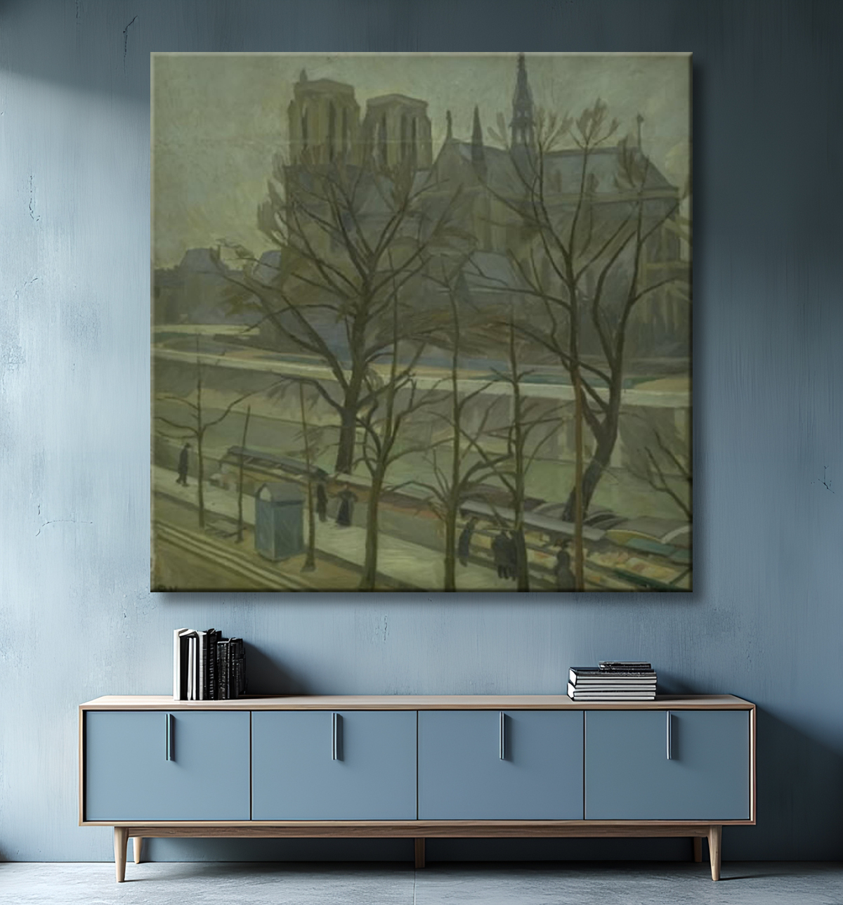 Reproduction From Quai de la Tournelle, Paris de Weie, Edvard avec decor