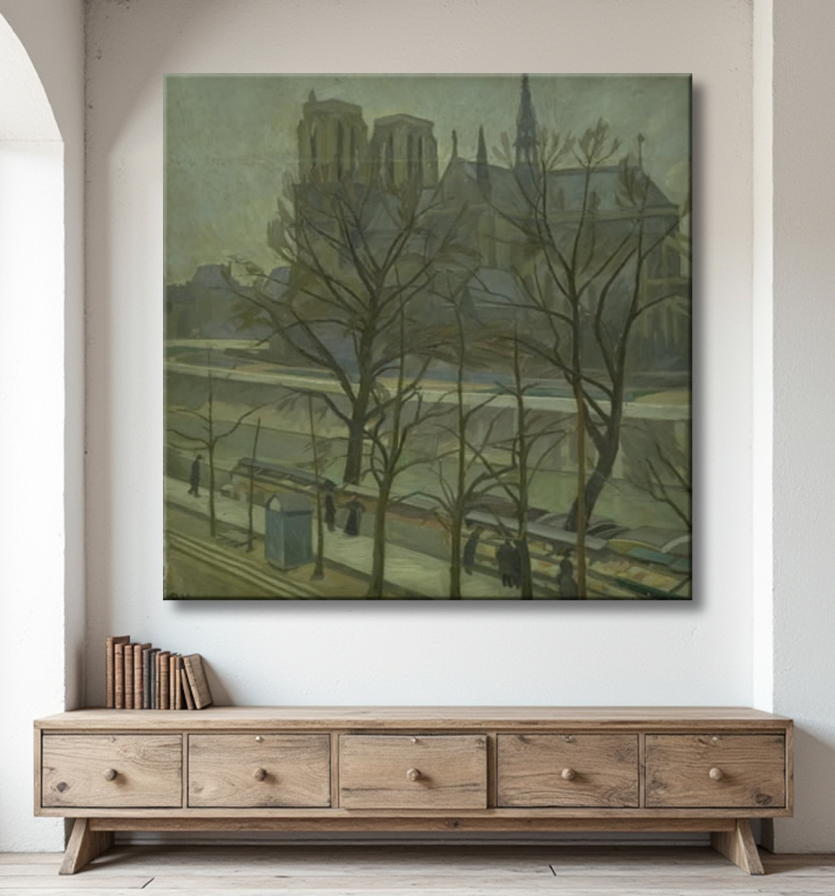 Reproduction From Quai de la Tournelle, Paris de Weie, Edvard avec decor