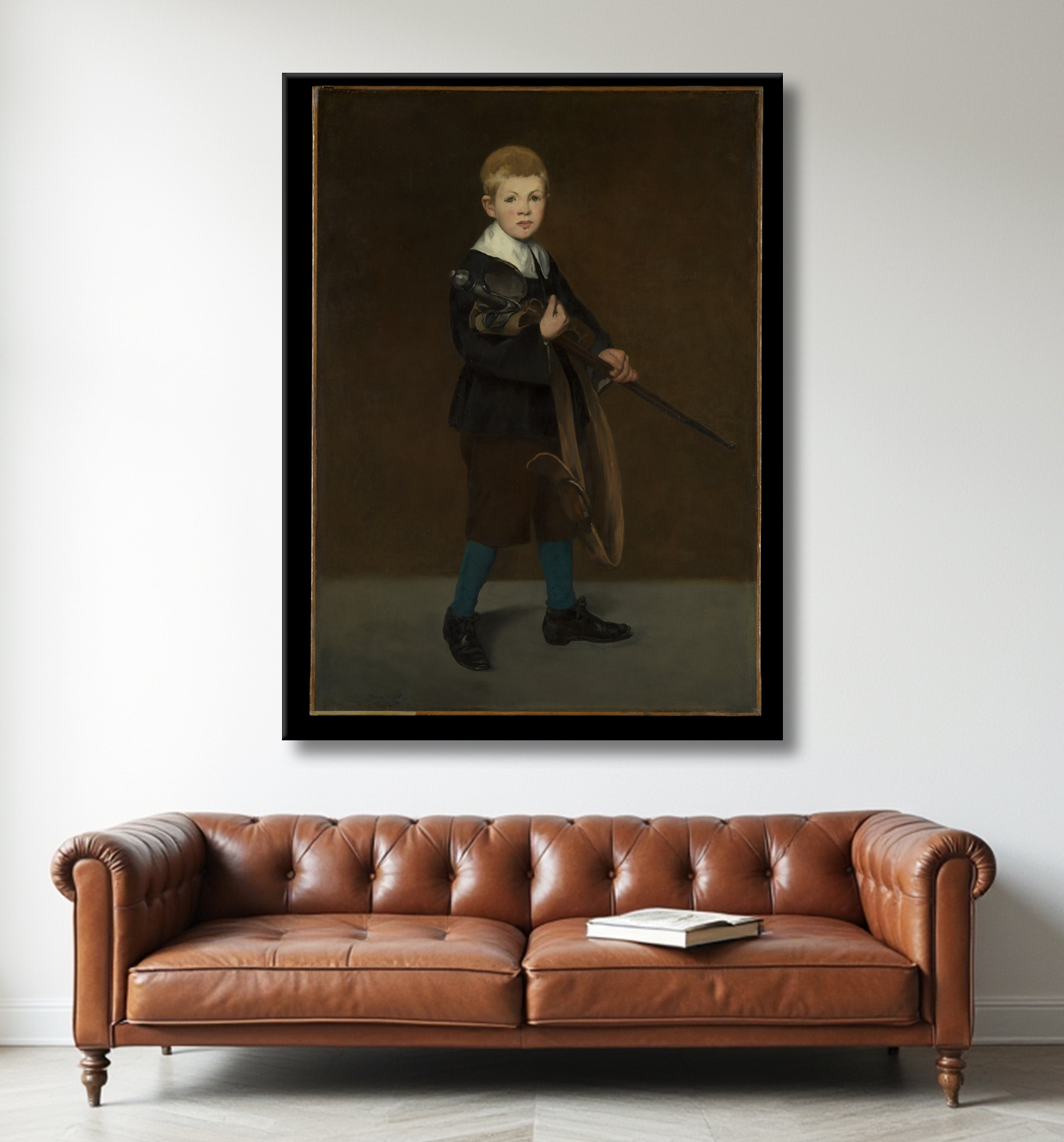 Reproduction Garçon avec une épée de Edouard Manet avec decor