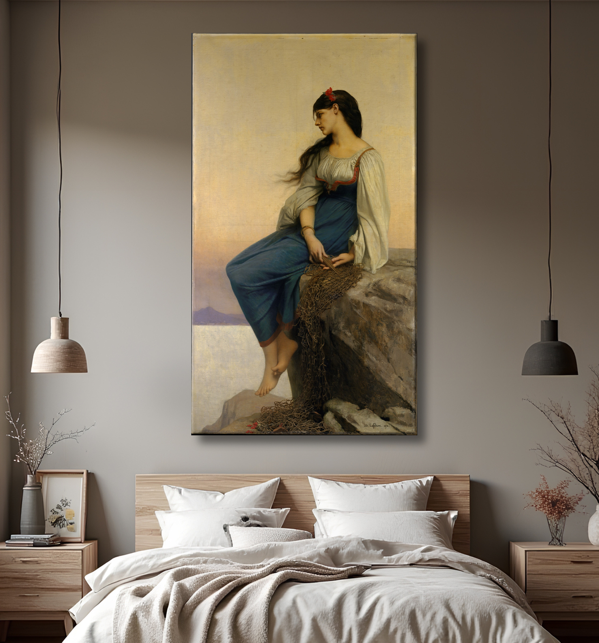 Reproduction Graziella de Jules-Joseph Lefebvre avec decor