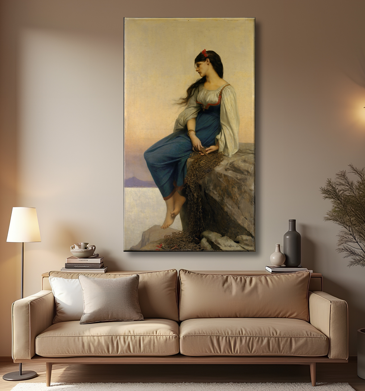 Reproduction Graziella de Jules-Joseph Lefebvre avec decor