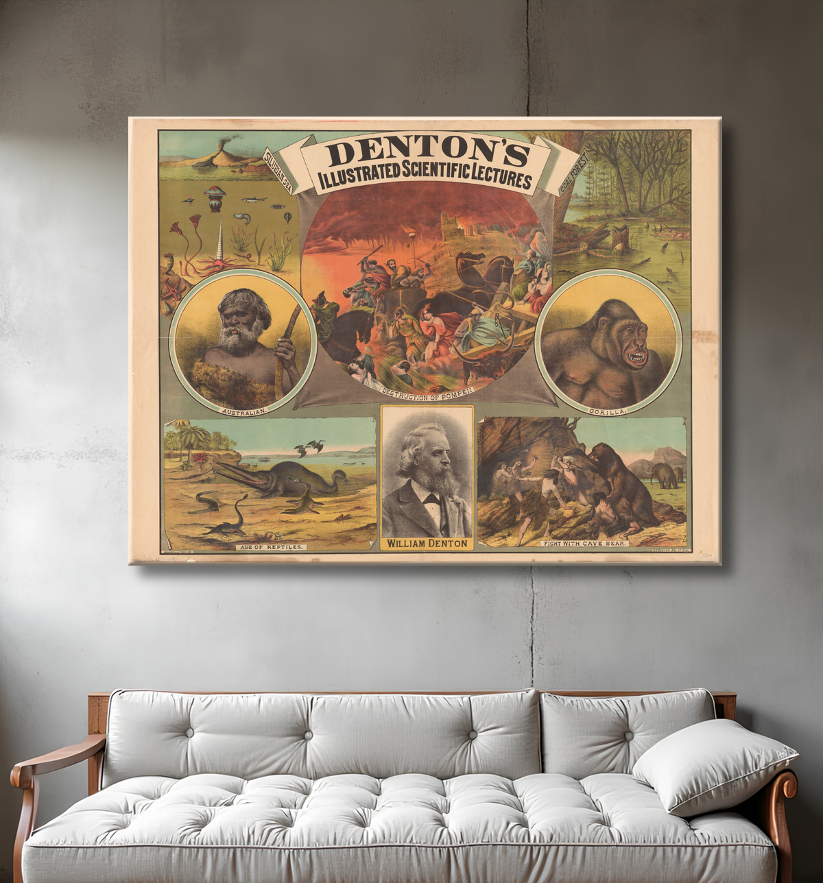 Reproduction Guillaume Denton de S. F. Denton avec decor