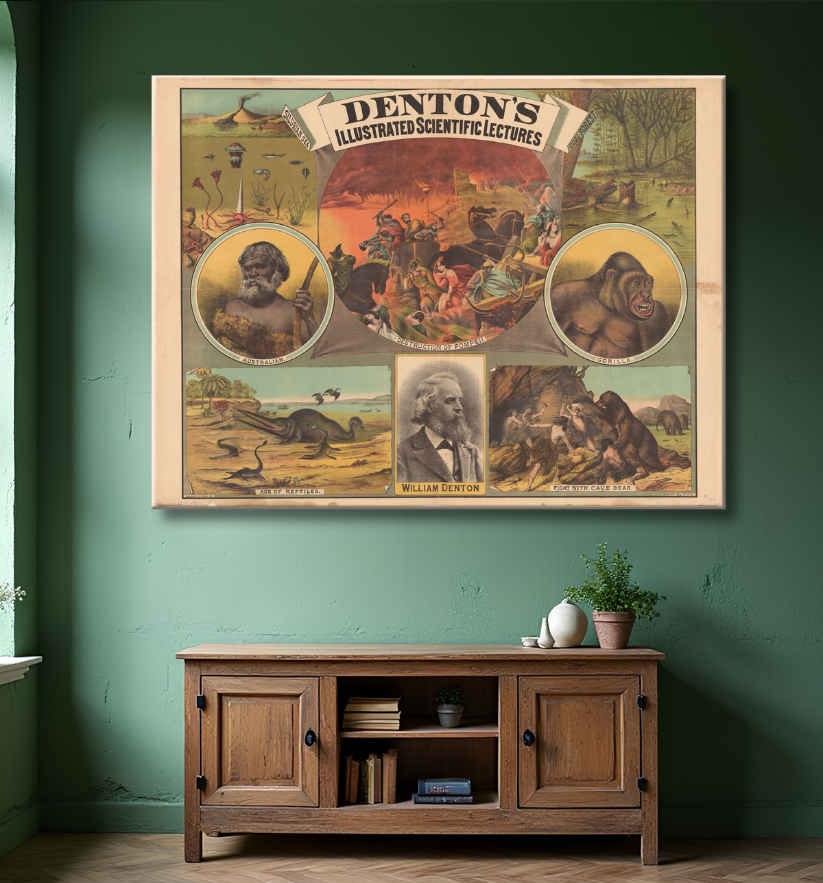 Reproduction Guillaume Denton de S. F. Denton avec decor