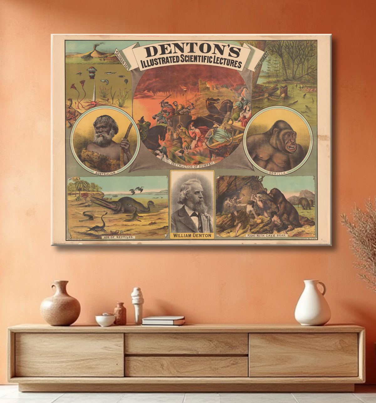 Reproduction Guillaume Denton de S. F. Denton avec decor