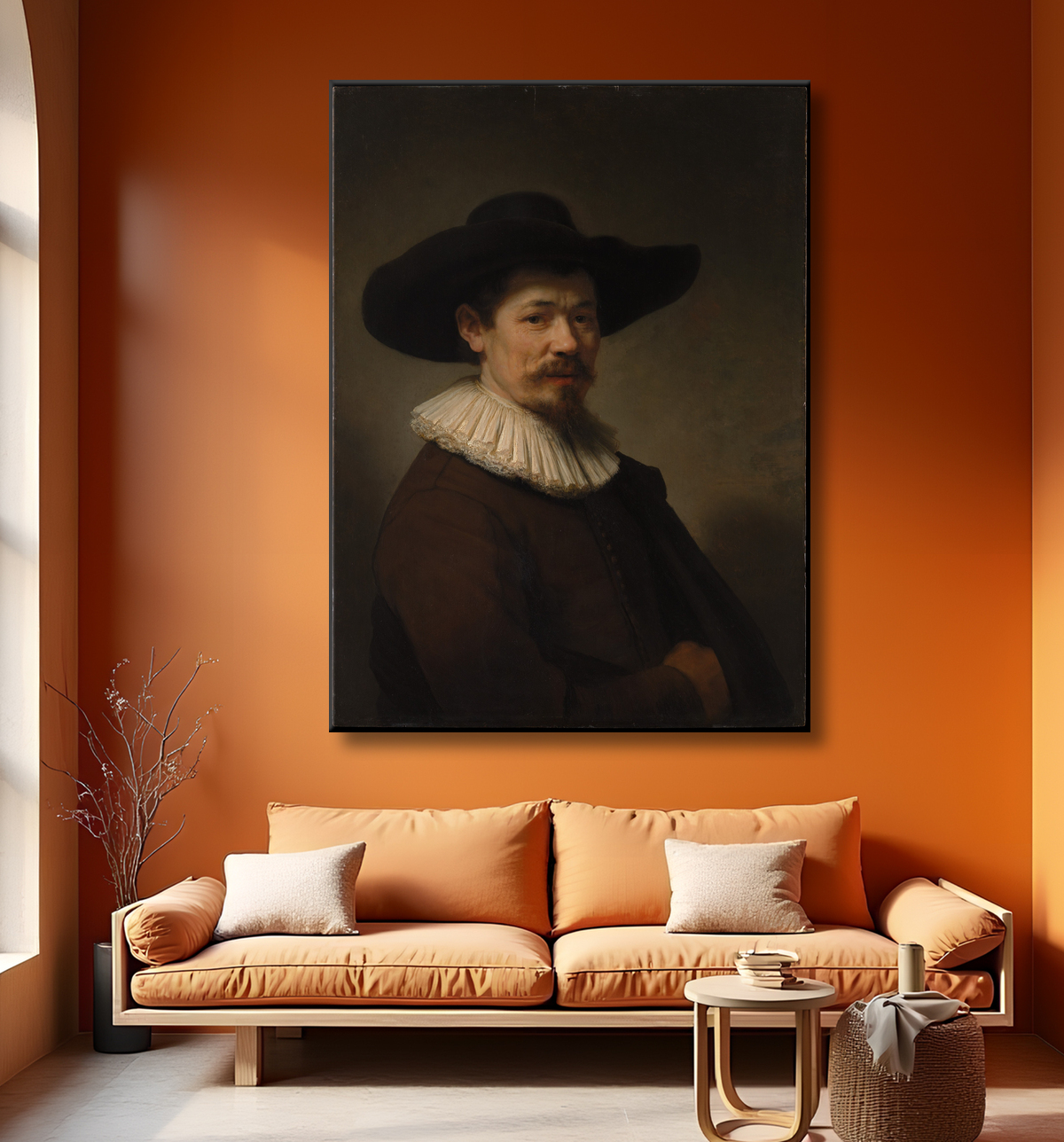 Reproduction Herman Doomer (vers 1595-1650) de Rembrandt (Rembrandt van Rijn) avec decor