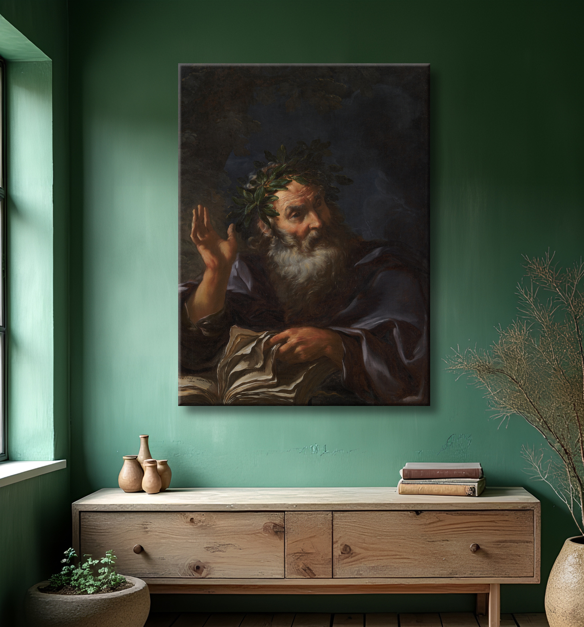 Reproduction Homère de Troppa, Girolamo avec decor