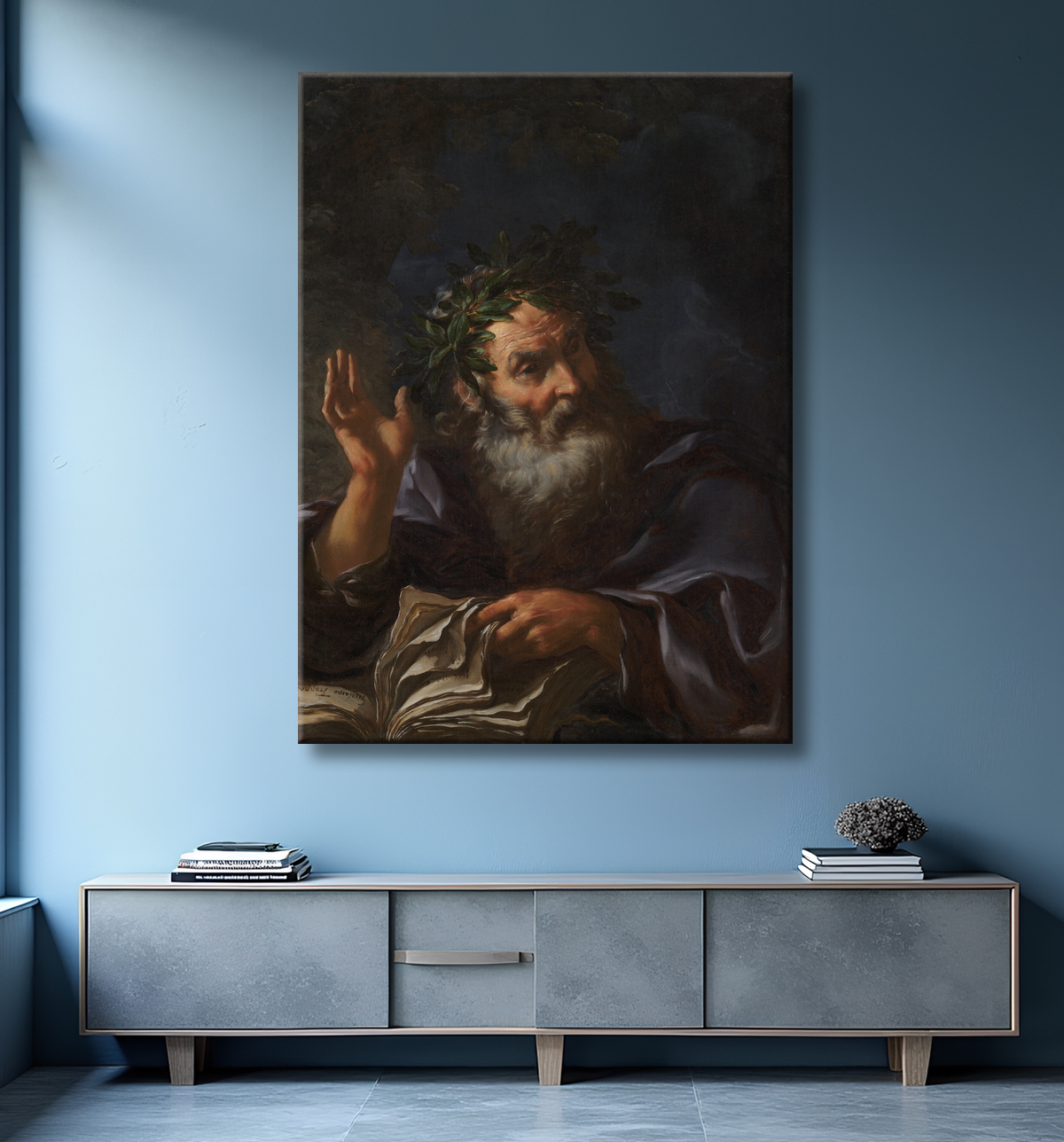 Reproduction Homère de Troppa, Girolamo avec decor
