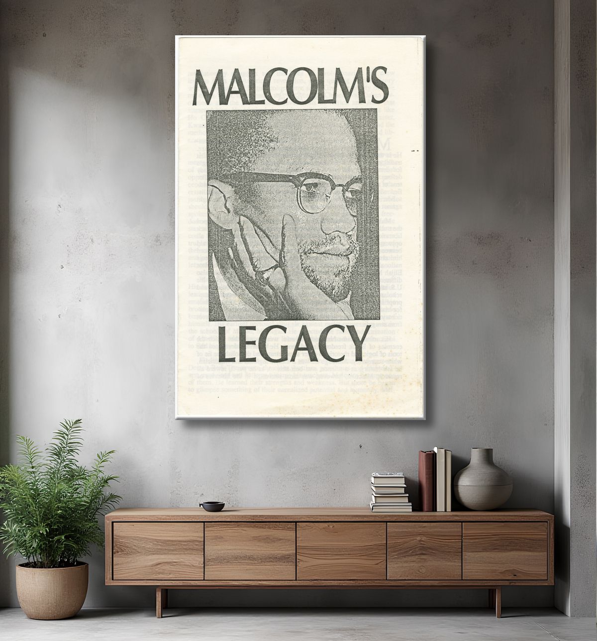 Reproduction L'héritage de Malcolm de Young Communist League, American, founded 1920 avec decor