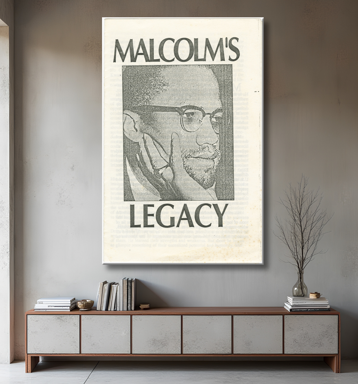 Reproduction L'héritage de Malcolm de Young Communist League, American, founded 1920 avec decor