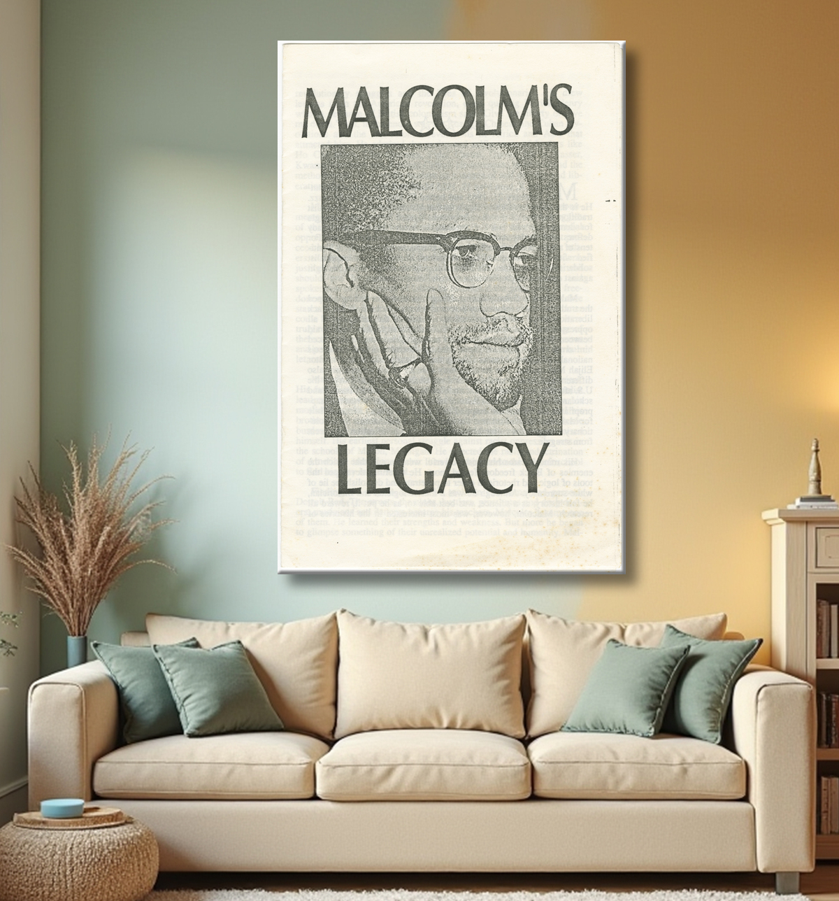 Reproduction L'héritage de Malcolm de Young Communist League, American, founded 1920 avec decor