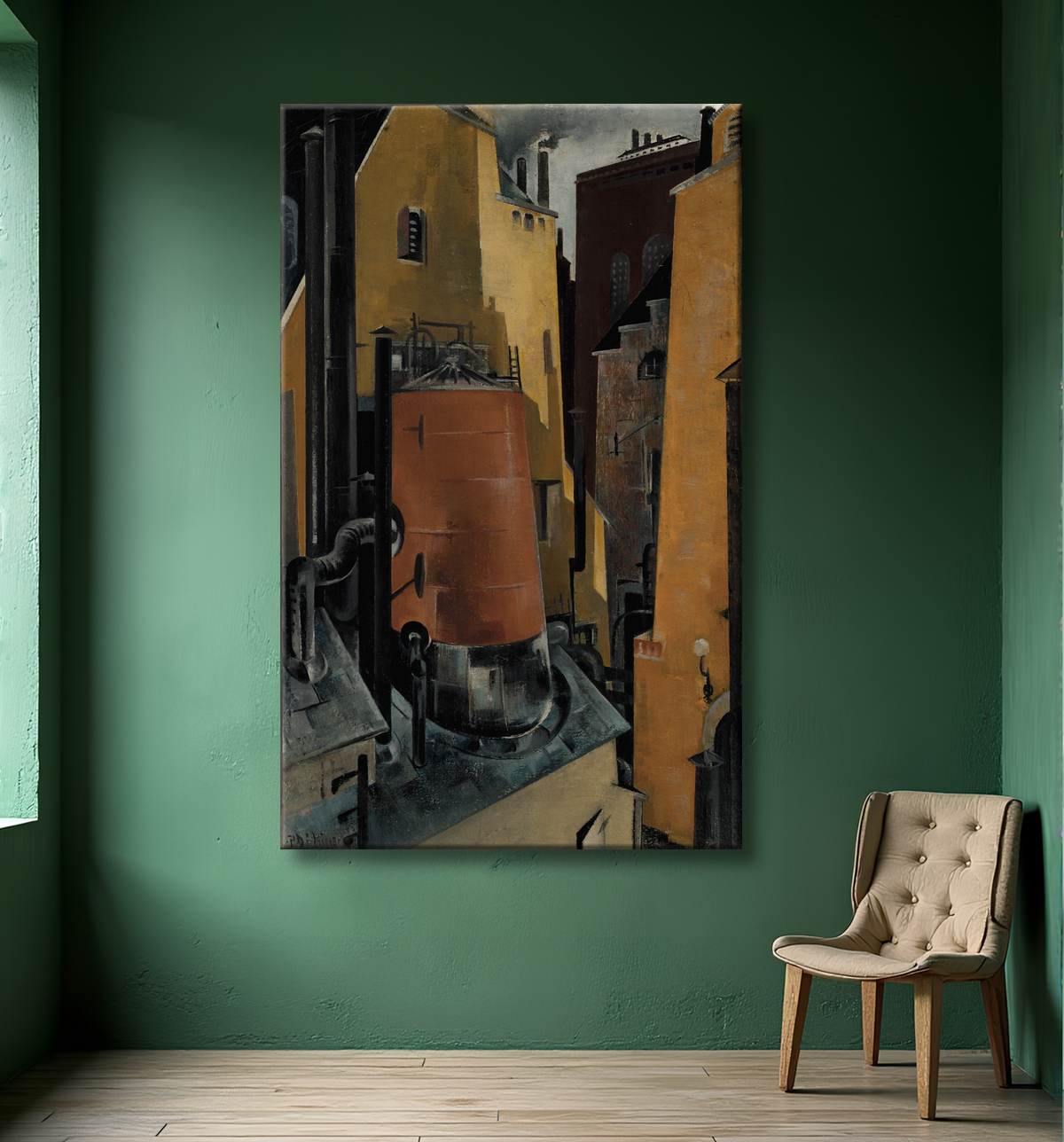 Impression d’art en France sur toile ou poster encadré. Industrie...