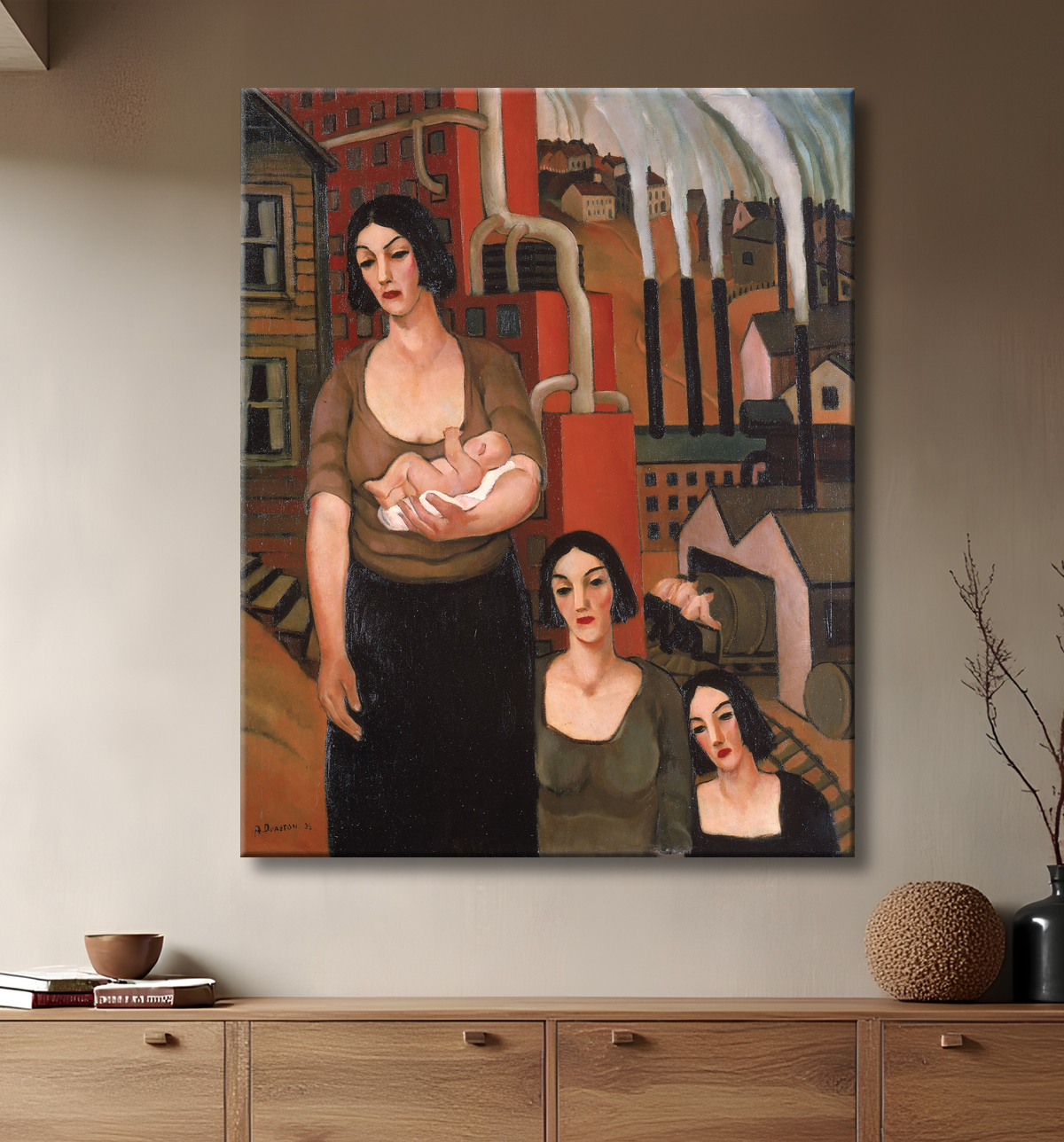 Reproduction Industrie de Arthur Durston, born Farnsborough, England 1889-died Los Angeles, CA 1938 avec decor