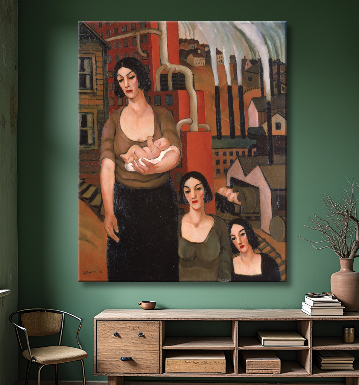 Reproduction Industrie de Arthur Durston, born Farnsborough, England 1889-died Los Angeles, CA 1938 avec decor