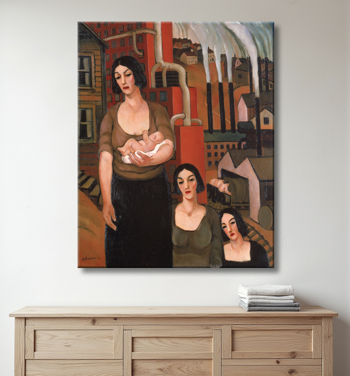 Reproduction Industrie de Arthur Durston, born Farnsborough, England 1889-died Los Angeles, CA 1938 avec decor