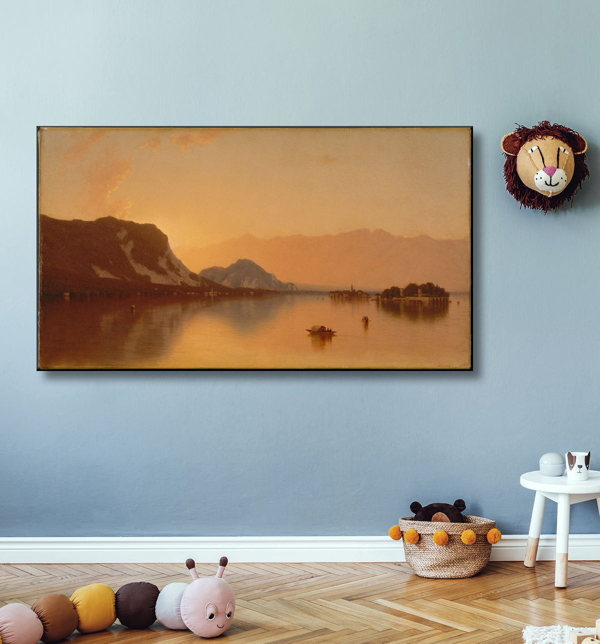 Reproduction Isola Bella sur le lac Majeur de Sanford Robinson Gifford avec decor
