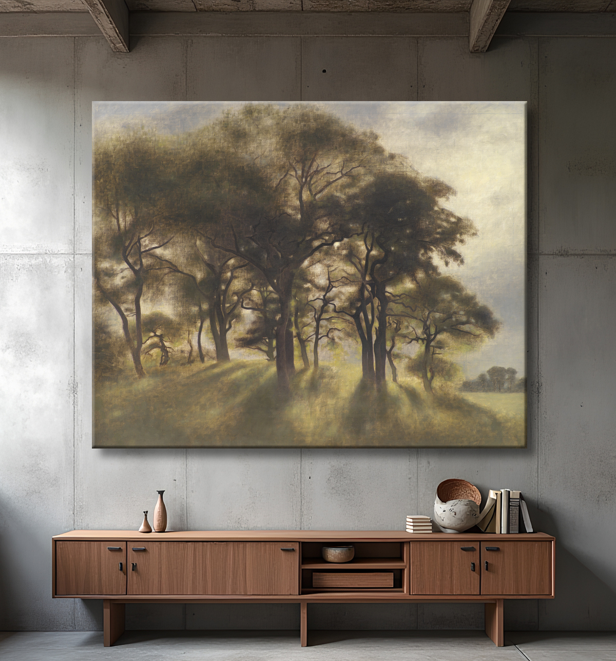 Toile fine art haut de gamme made in France ou affiche encadrée. Near Fortunen, Jægersborg Deer Park, North of Copenhagen...