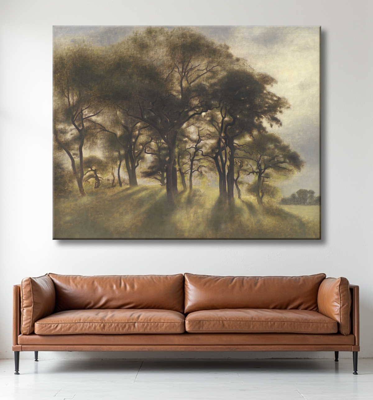 Reproduction Near Fortunen, Jægersborg Deer Park, North of Copenhagen de Hammershøi, Vilhelm avec decor