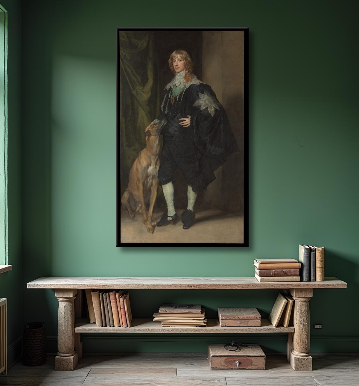 Reproduction James Stuart (1612-1655), duc de Richmond et Lennox de Anthony van Dyck avec decor