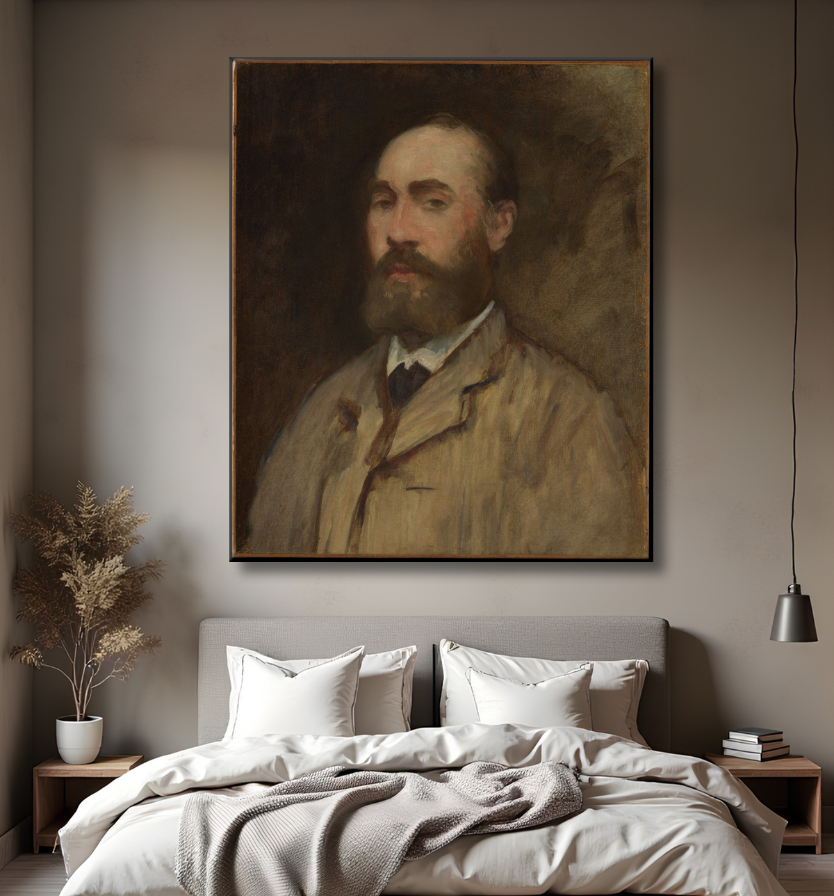 Reproduction Jean-Baptiste Faure (1830–1914) de Edouard Manet avec decor