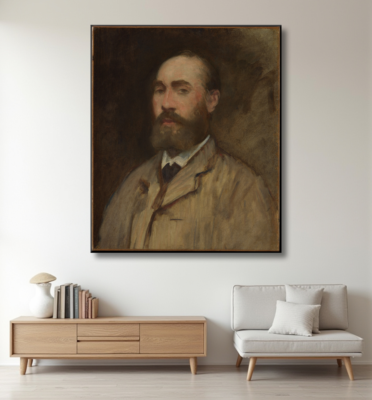 Reproduction Jean-Baptiste Faure (1830–1914) de Edouard Manet avec decor