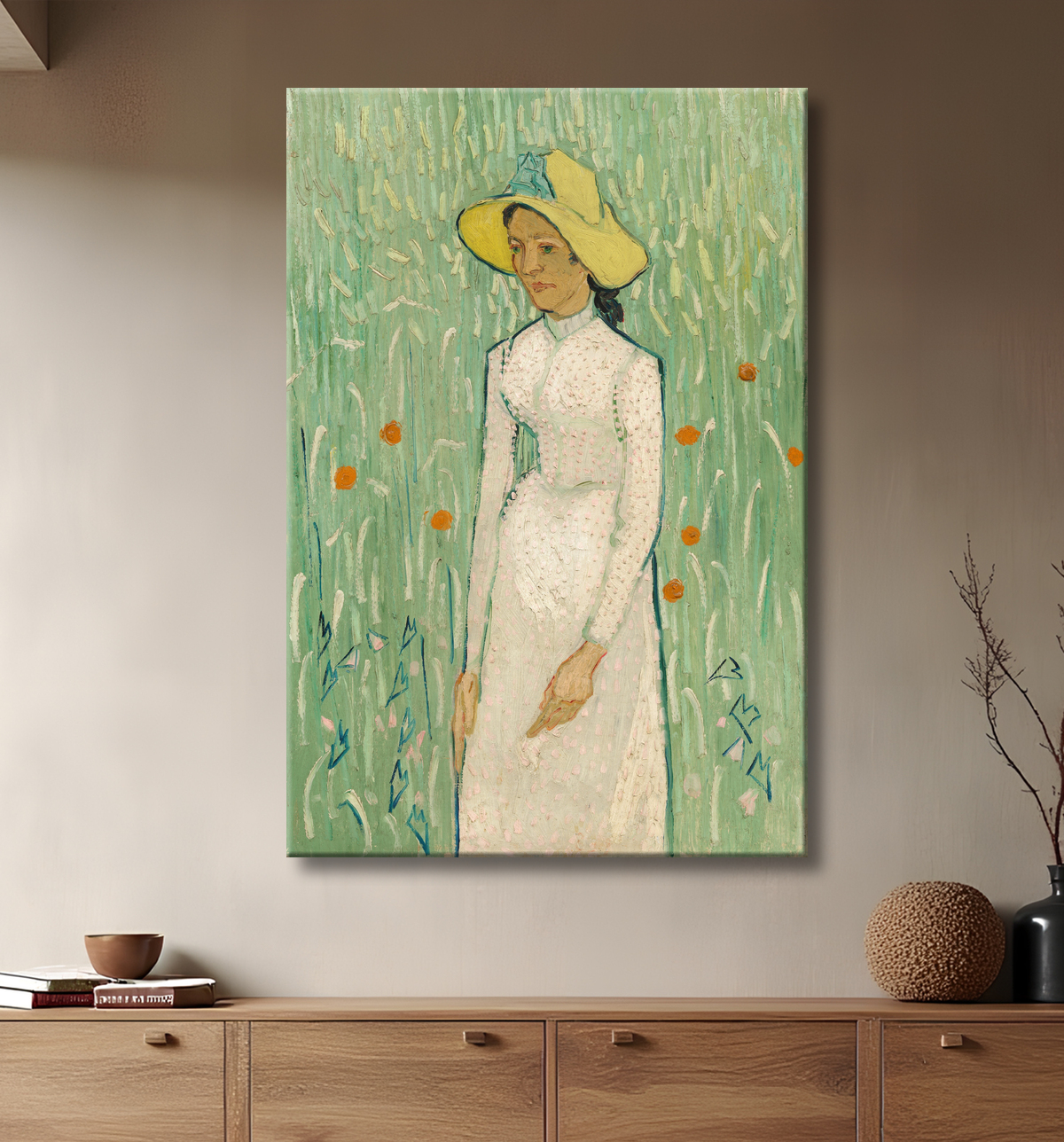 Reproduction du tableau la jeune fille en blanc de Vincent Van Gogh