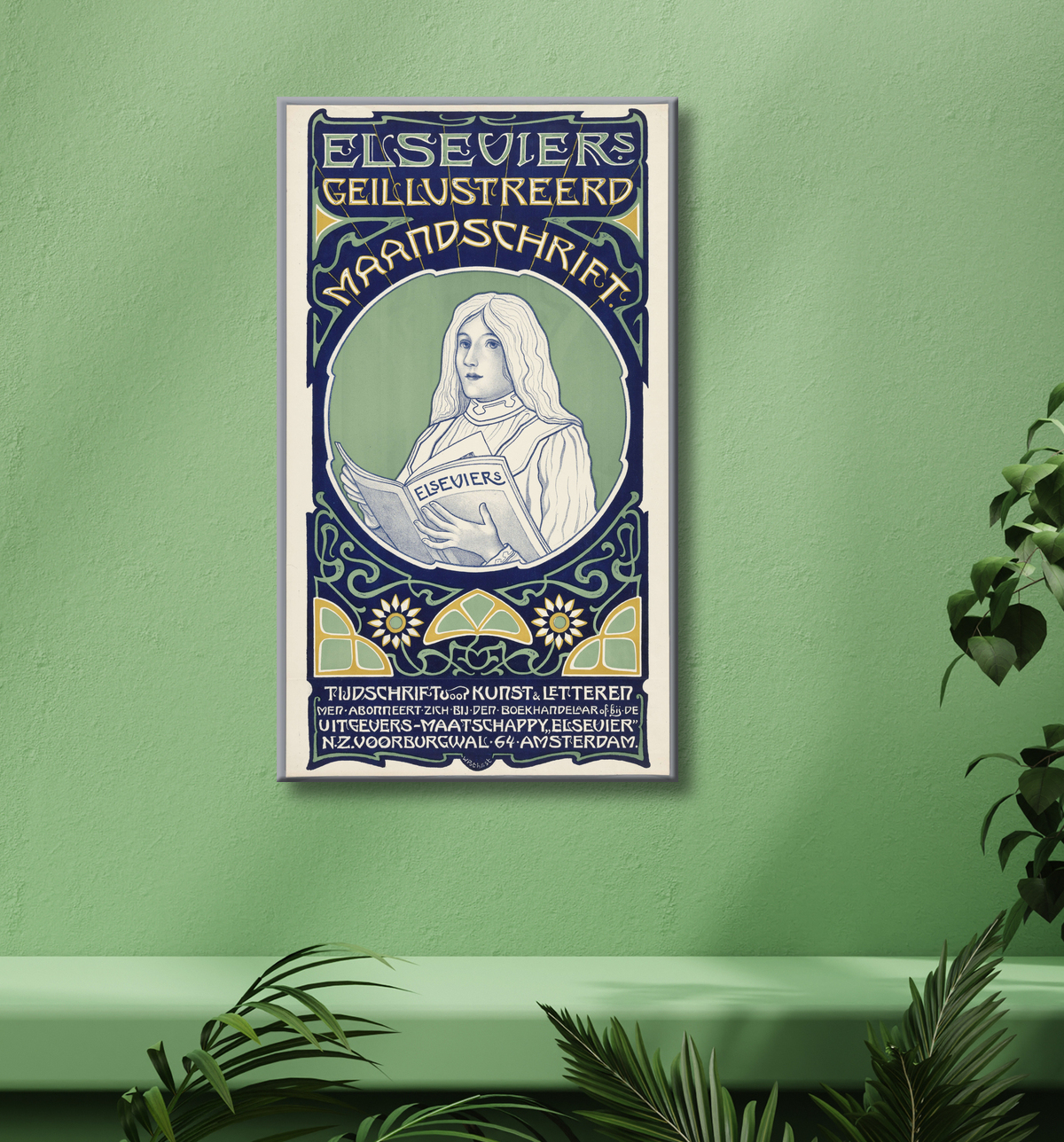 Reproduction Journal mensuel illustré d'Elsevier. Revue d'art et de littérature. de Willem Pothast avec decor