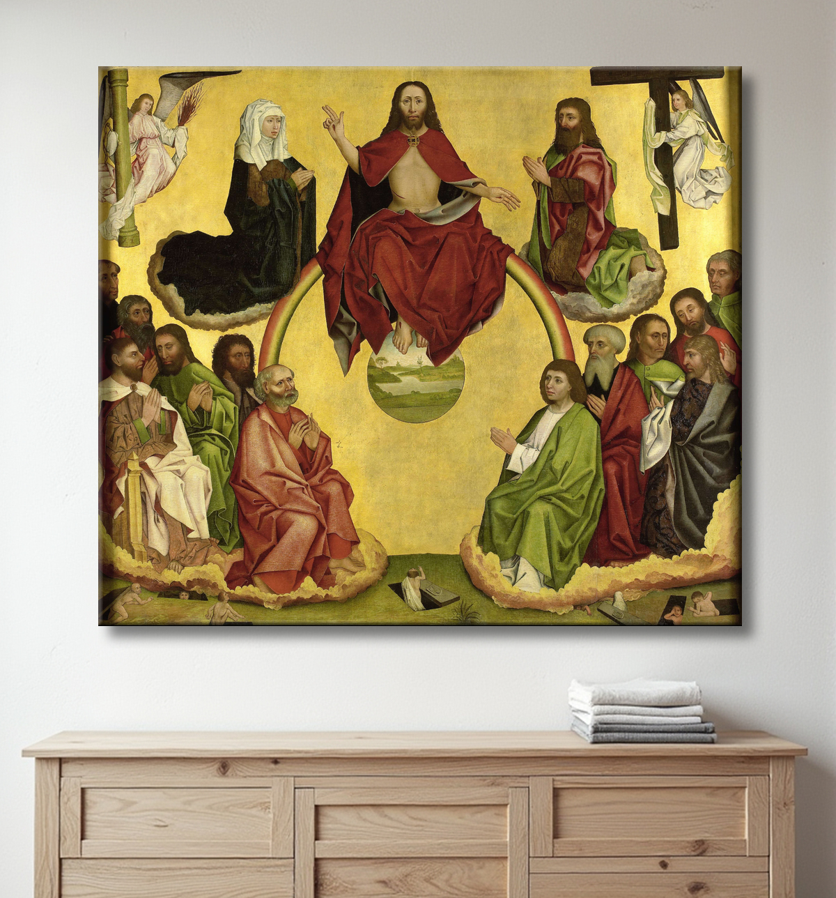 Reproduction Jugement dernier de anonymous avec decor