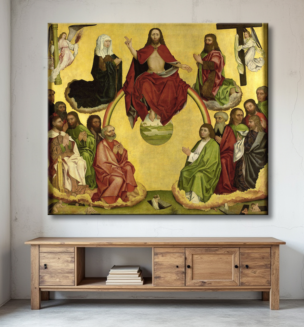 Reproduction Jugement dernier de anonymous avec decor