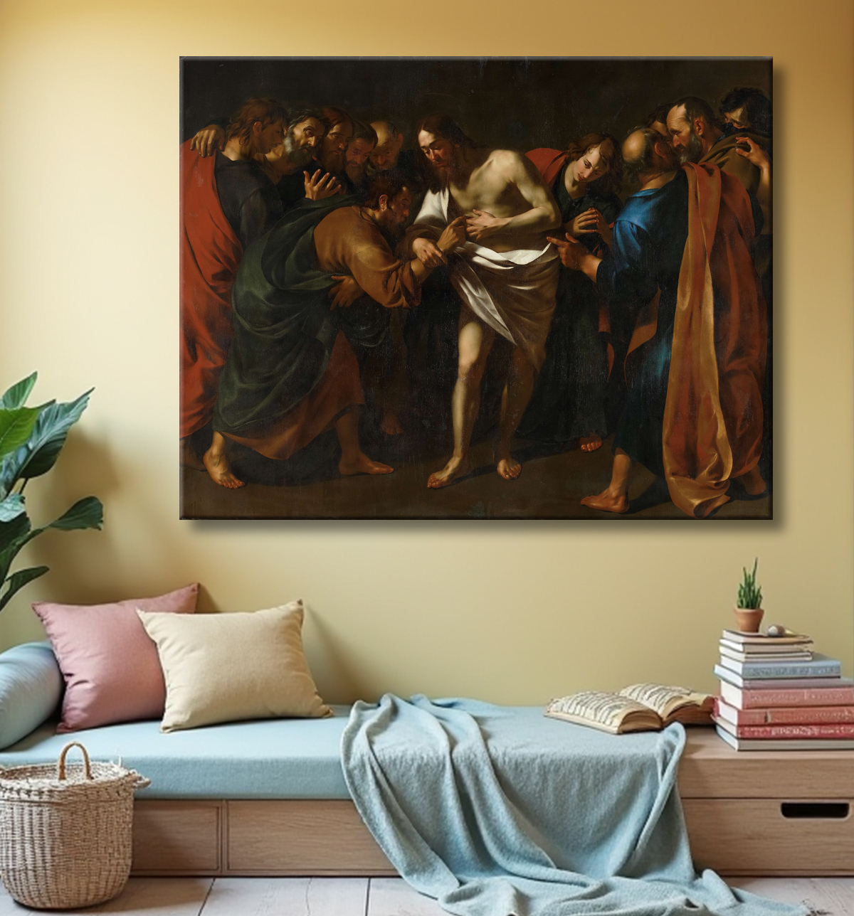 Reproduction L'incrédulité de saint Thomas de Wouter Pietersz II Crabeth avec decor