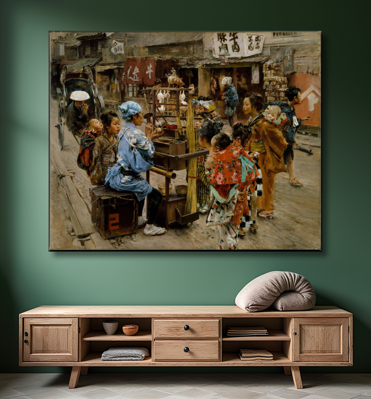 Reproduction L'Ameya de Robert Frederick Blum avec decor