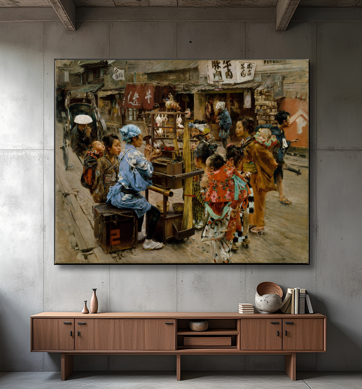 Reproduction L'Ameya de Robert Frederick Blum avec decor