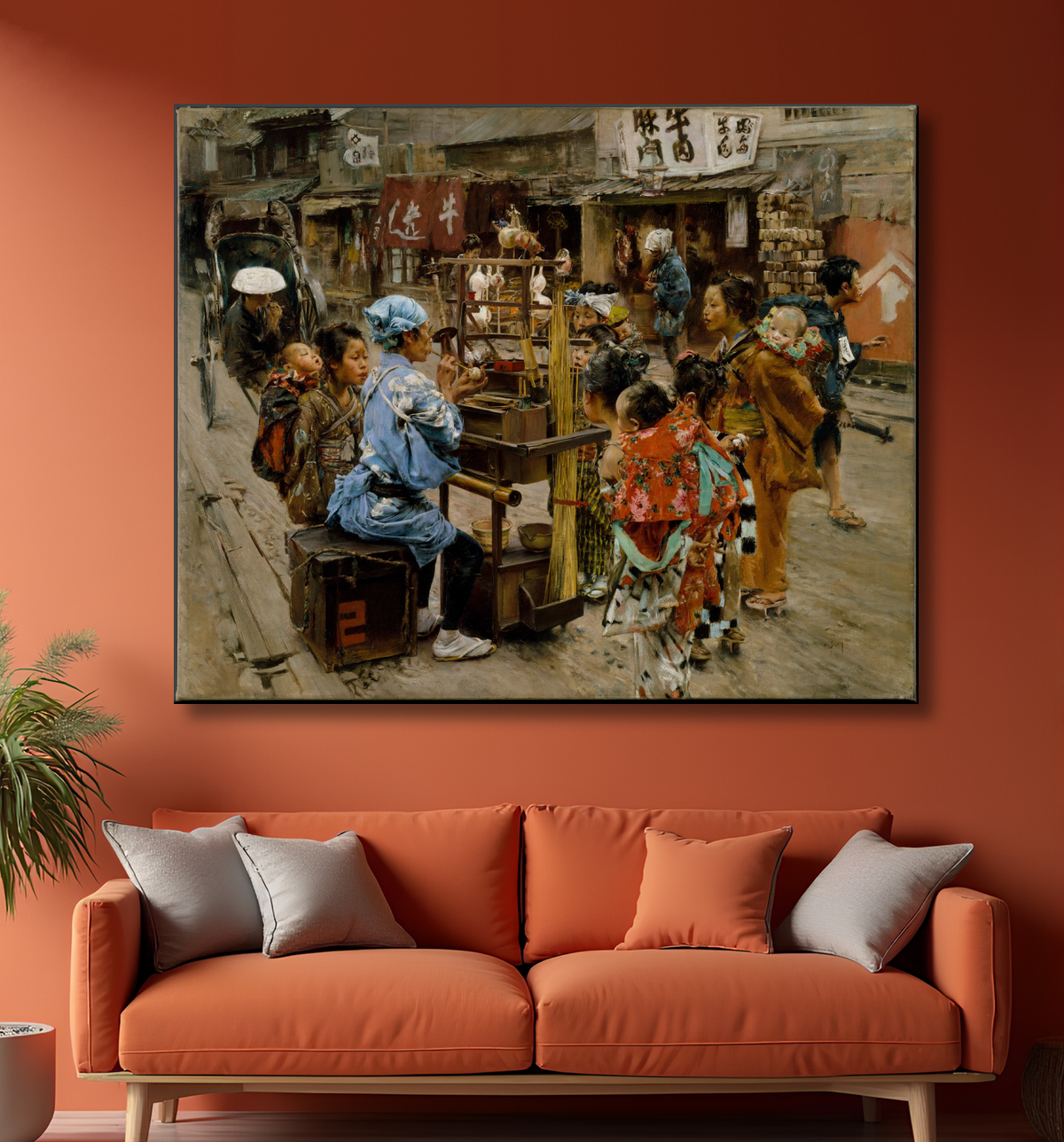 Reproduction L'Ameya de Robert Frederick Blum avec decor