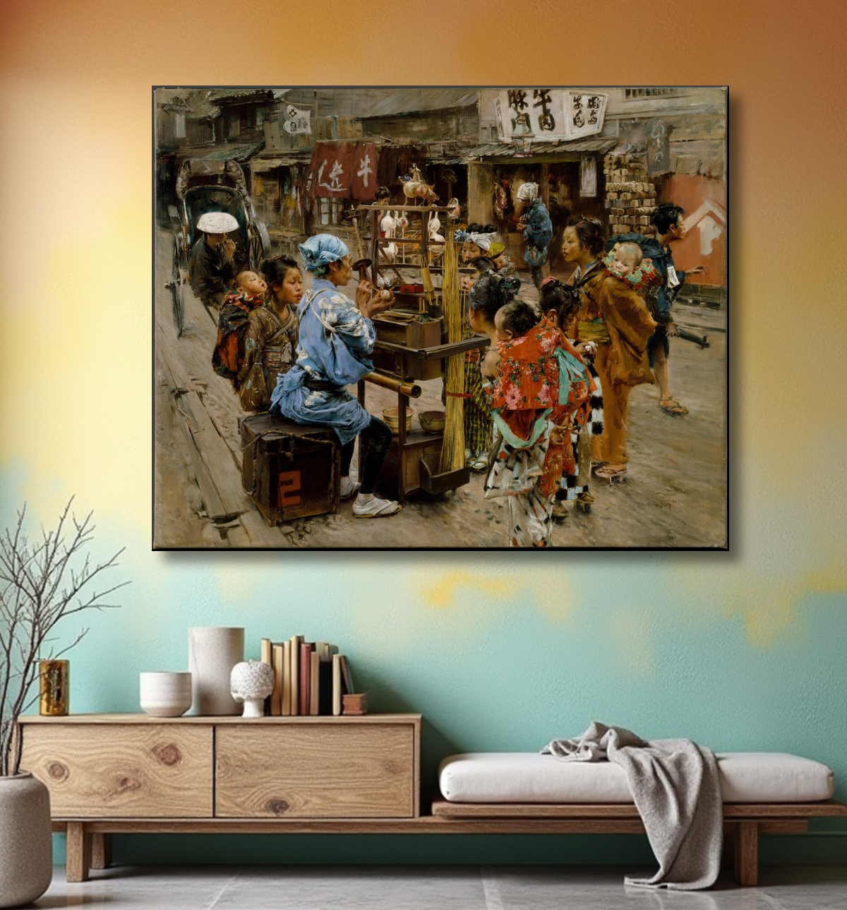 Reproduction L'Ameya de Robert Frederick Blum avec decor