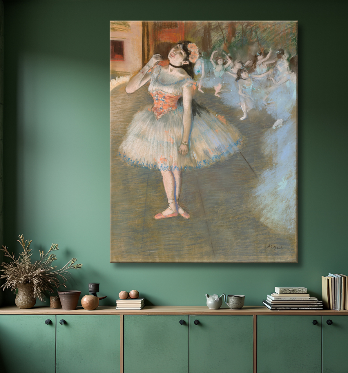 Reproduction L'étoile de Hilaire Germain Edgar Degas avec decor