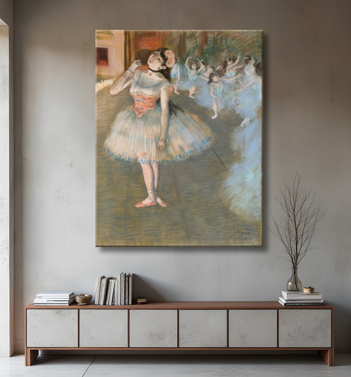 Reproduction L'étoile de Hilaire Germain Edgar Degas avec decor