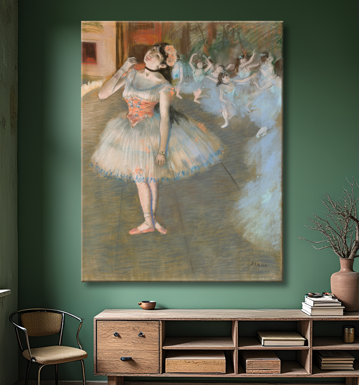 Reproduction L'étoile de Hilaire Germain Edgar Degas avec decor