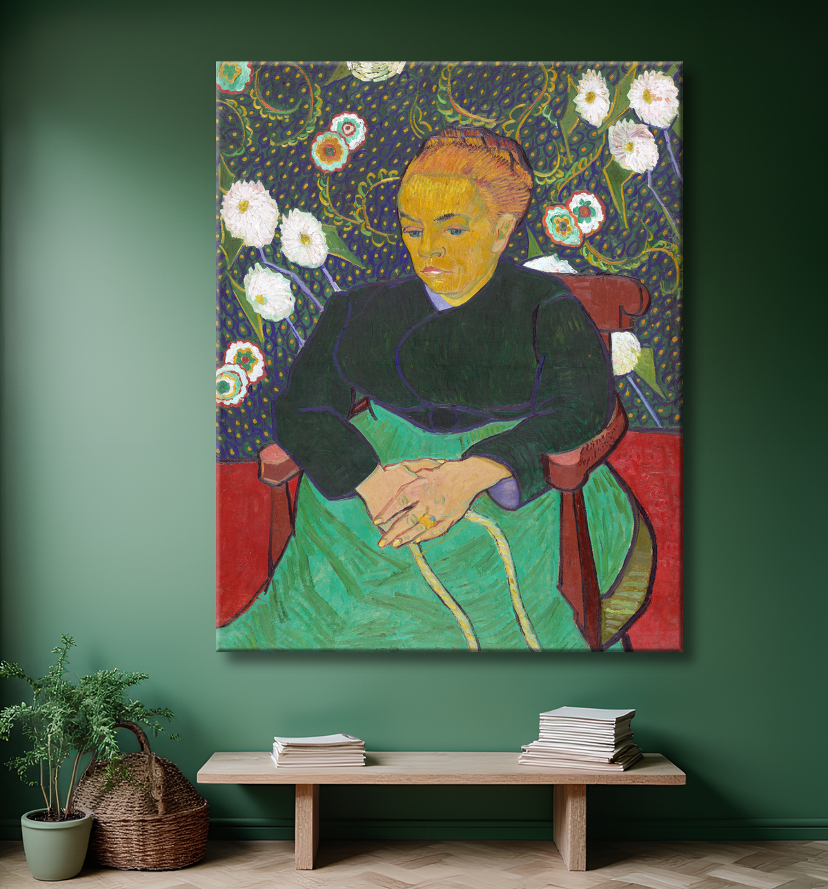 Reproduction La Berceuse de Vincent van Gogh avec decor