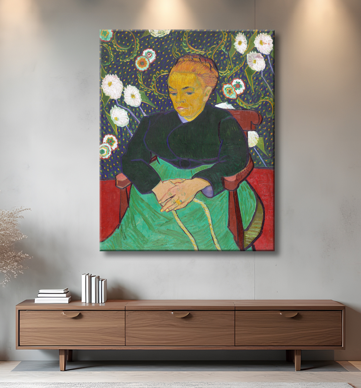 Reproduction La Berceuse de Vincent van Gogh avec decor