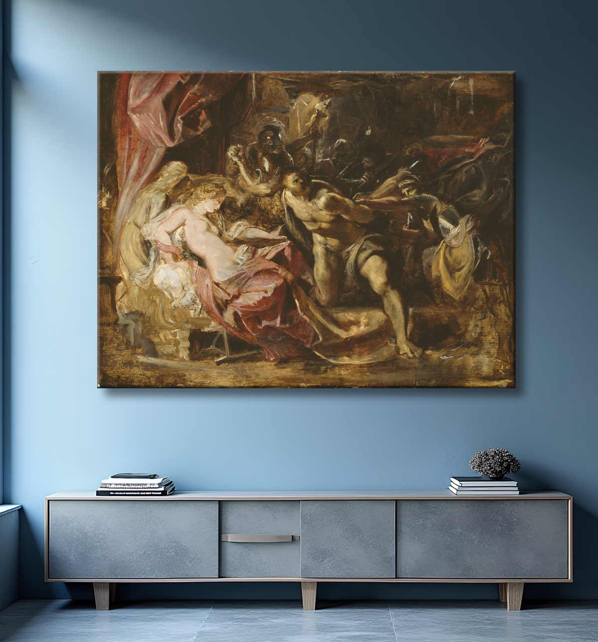 Reproduction La capture de Samson de Peter Paul Rubens avec decor