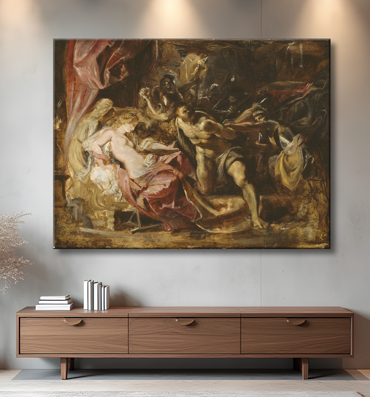 Reproduction La capture de Samson de Peter Paul Rubens avec decor