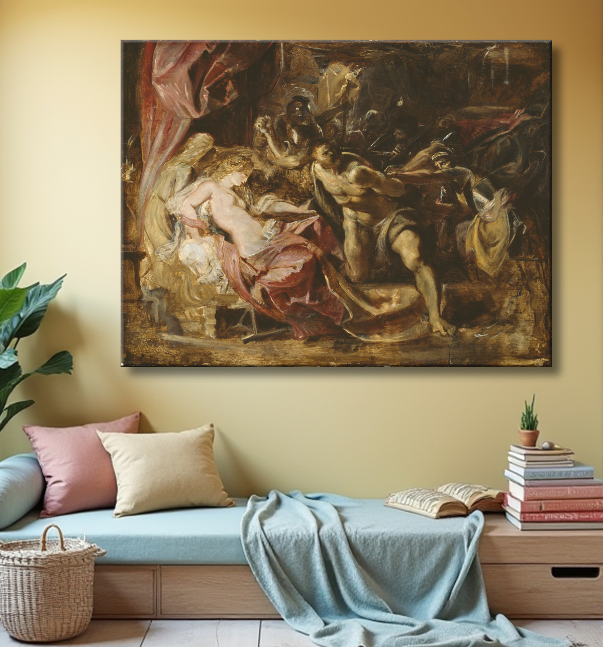 Reproduction La capture de Samson de Peter Paul Rubens avec decor
