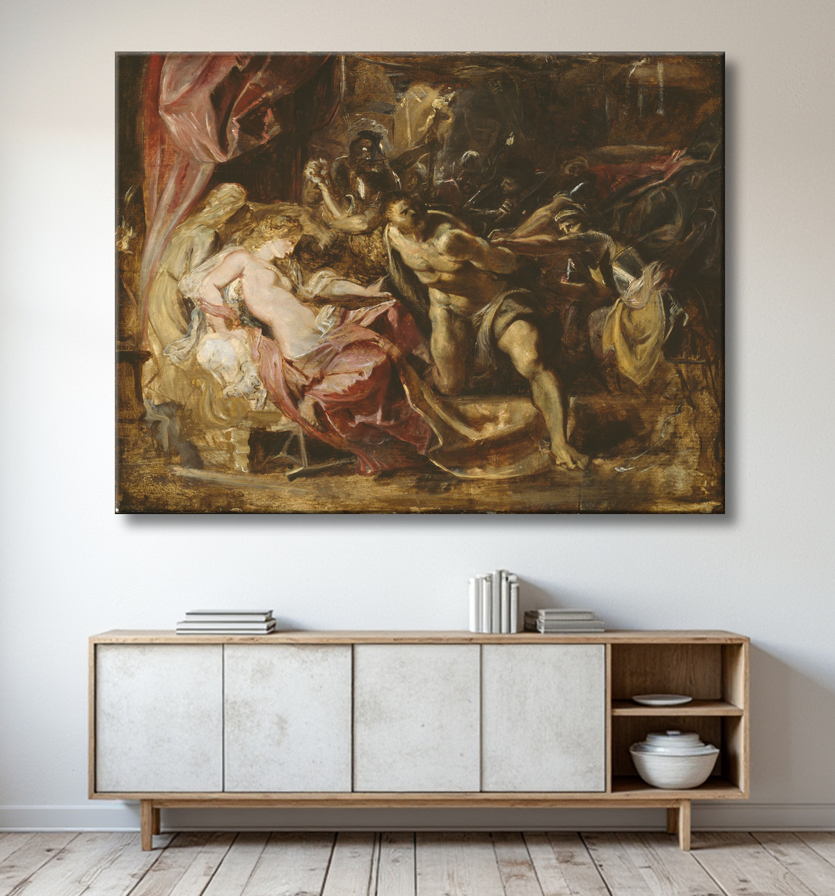 Reproduction La capture de Samson de Peter Paul Rubens avec decor