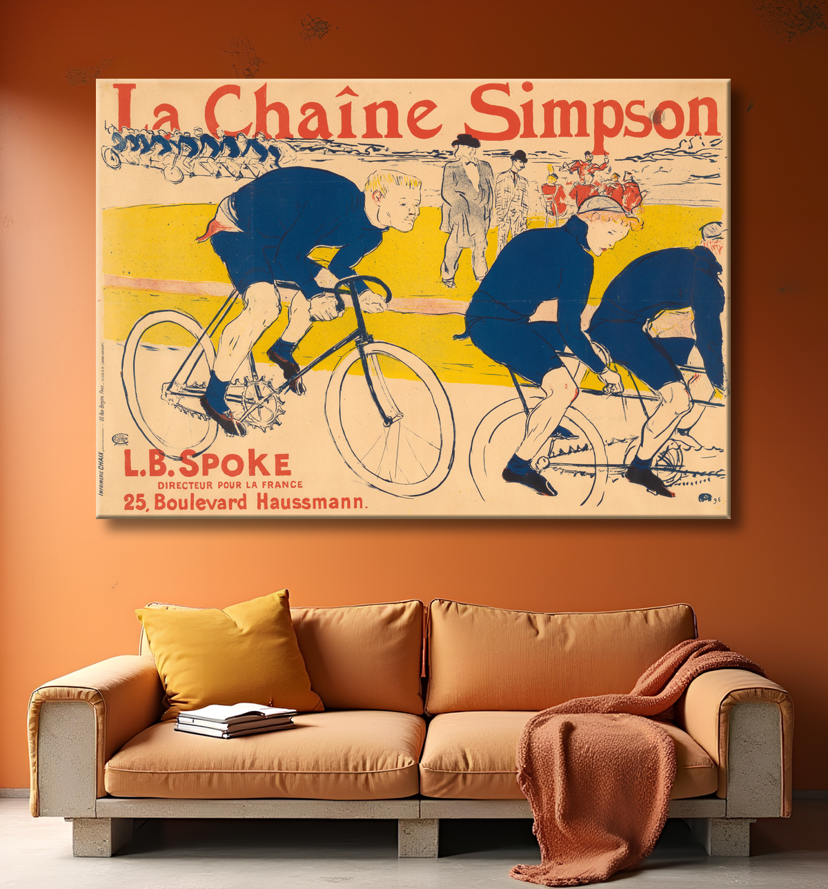 Reproduction La chaîne Simpson de Henri de Toulouse-Lautrec avec decor